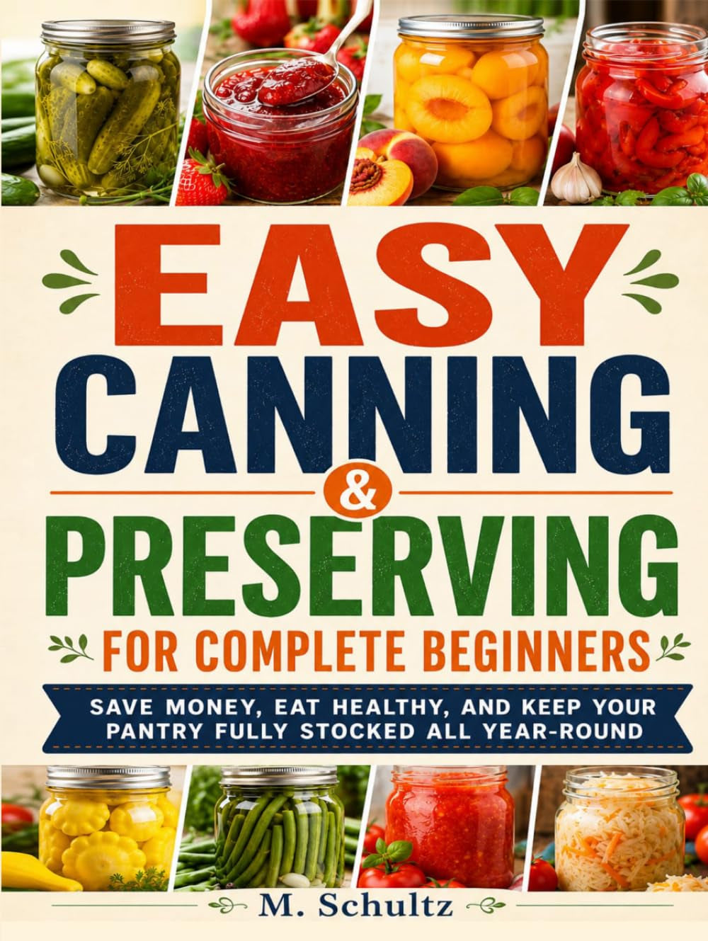 Easy Canning and Preserving for Complete Beginners: Save money, eat healthy, and keep your pantry fully stocked all year-round