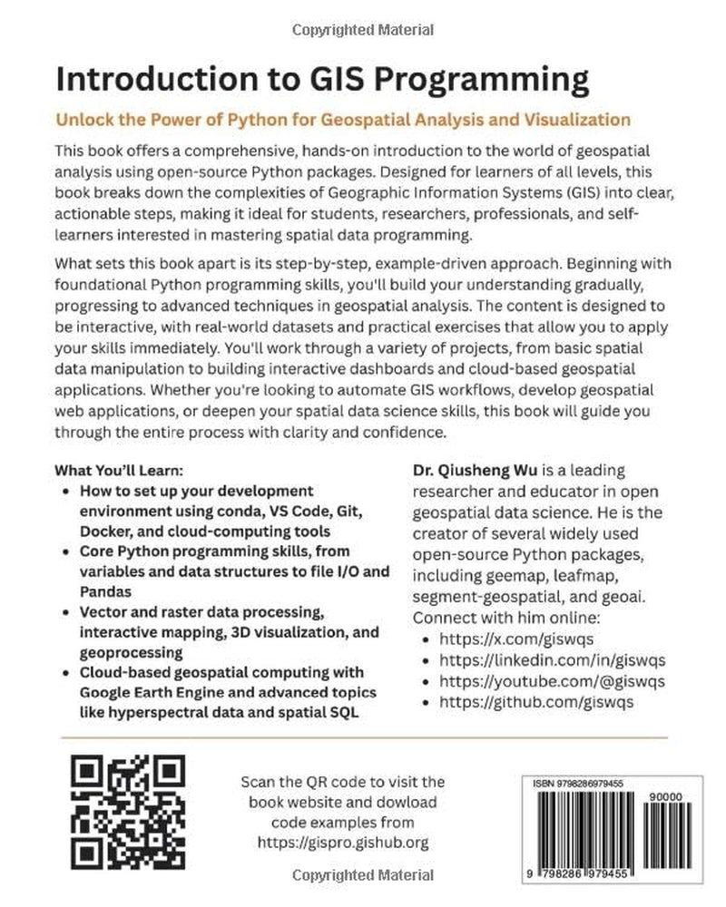 Introduction to GIS Programming: A Practical Python Guide to Open Source Geospatial Tools