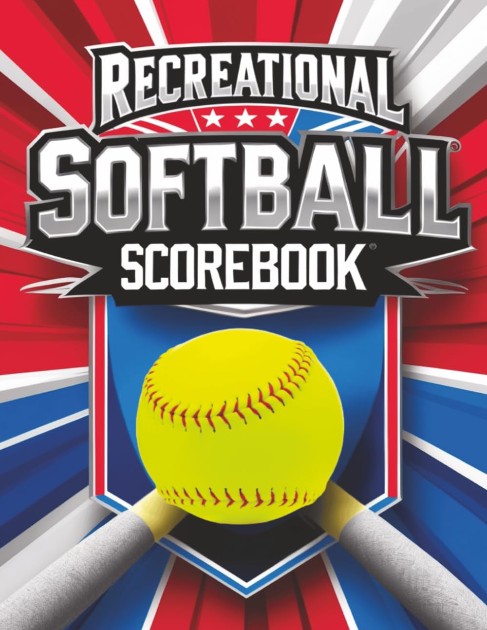 Recreational Softball Scorebook - Portrait Layout - New Features HR Tracker, Spot to Track Curtesy Runners and More!