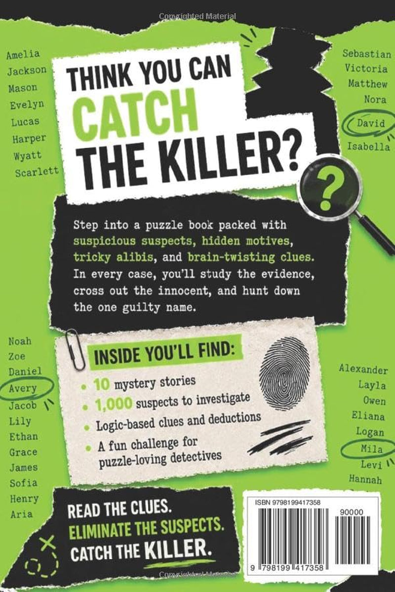 Who Is The Killer?: A Murder Mystery Puzzle Book For Teens and Adults