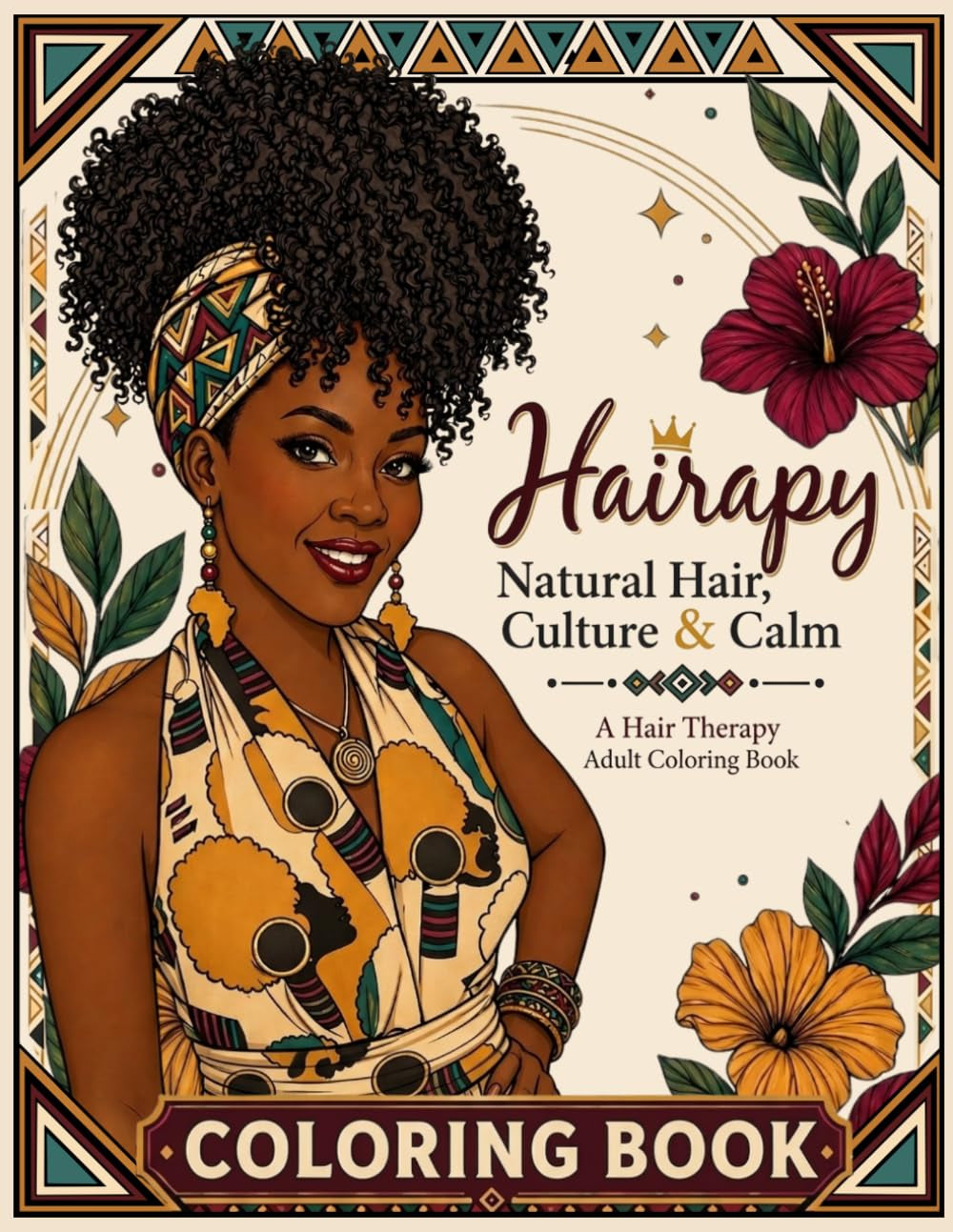 Hairapy: An Adult Coloring Book