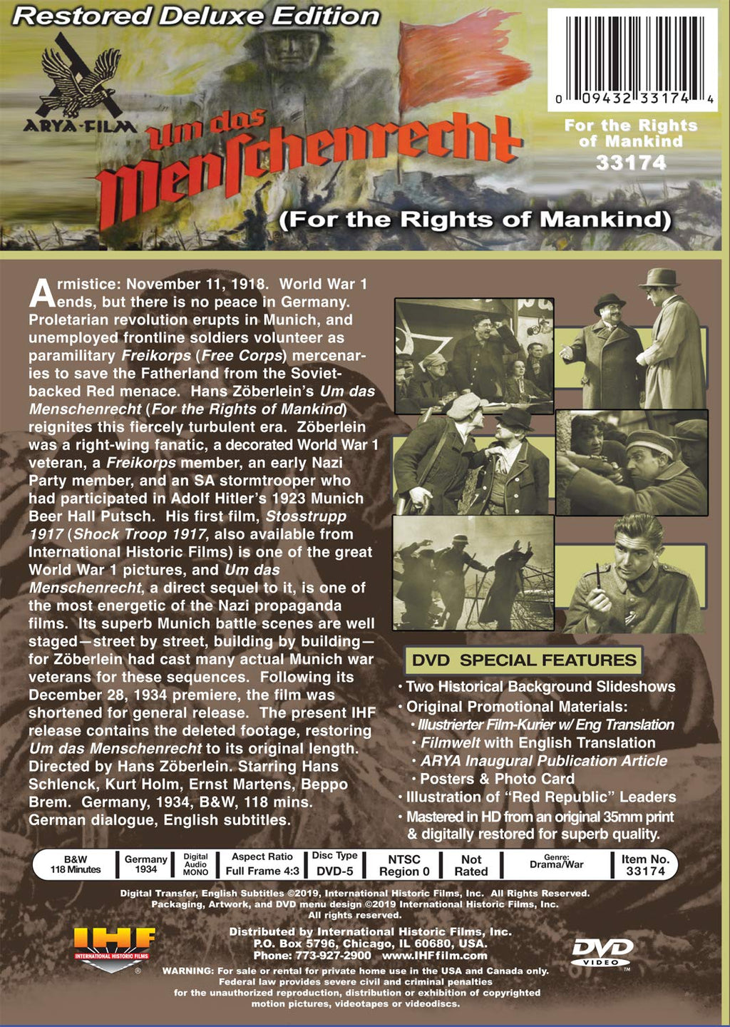 For the Rights of Mankind DVD (Um das Menschenrecht) (1934)