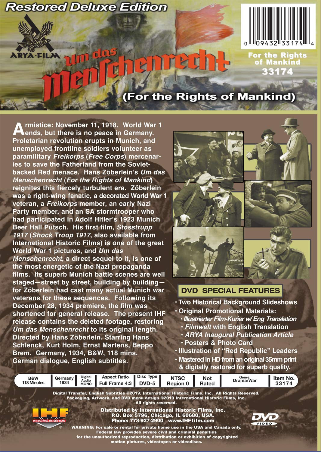For the Rights of Mankind DVD (Um das Menschenrecht) (1934)