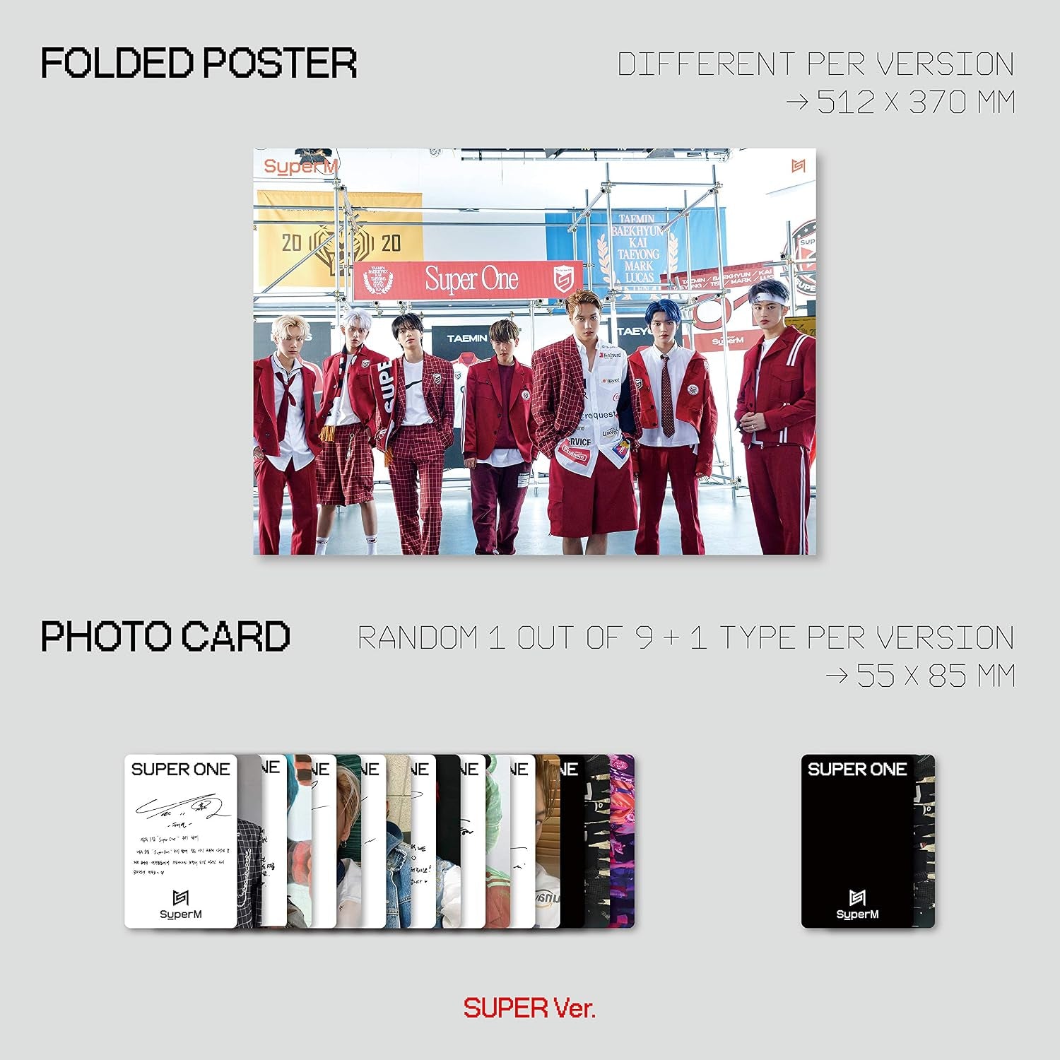 SuperM The 1st Album 'Super One' [Super Ver.]