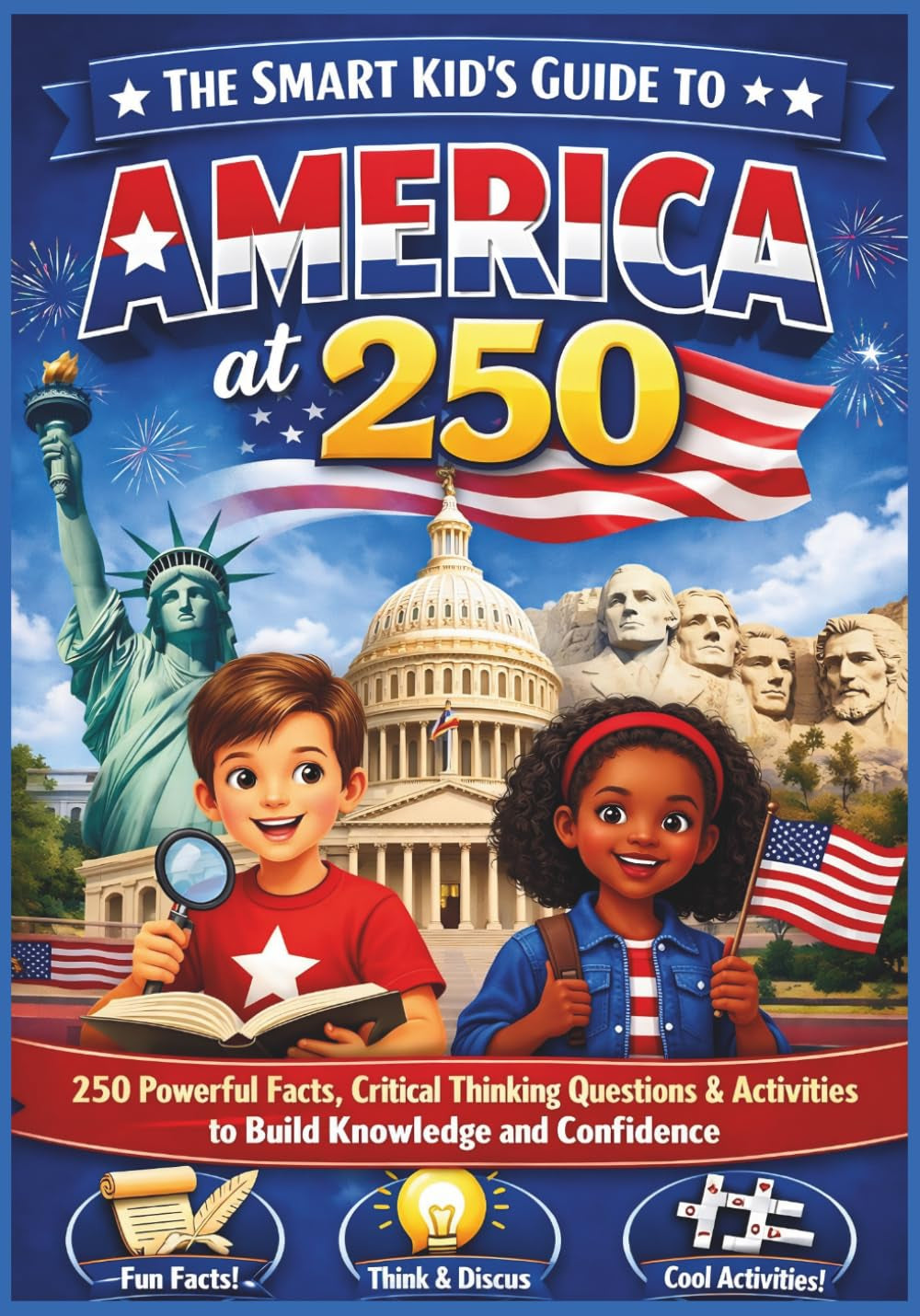 The Smart Kid’s Guide to America at 250: 250 Powerful Facts, Critical Thinking Questions & Activities to Build Knowledge and Confidence (America at 250: Fun Activity Collection)