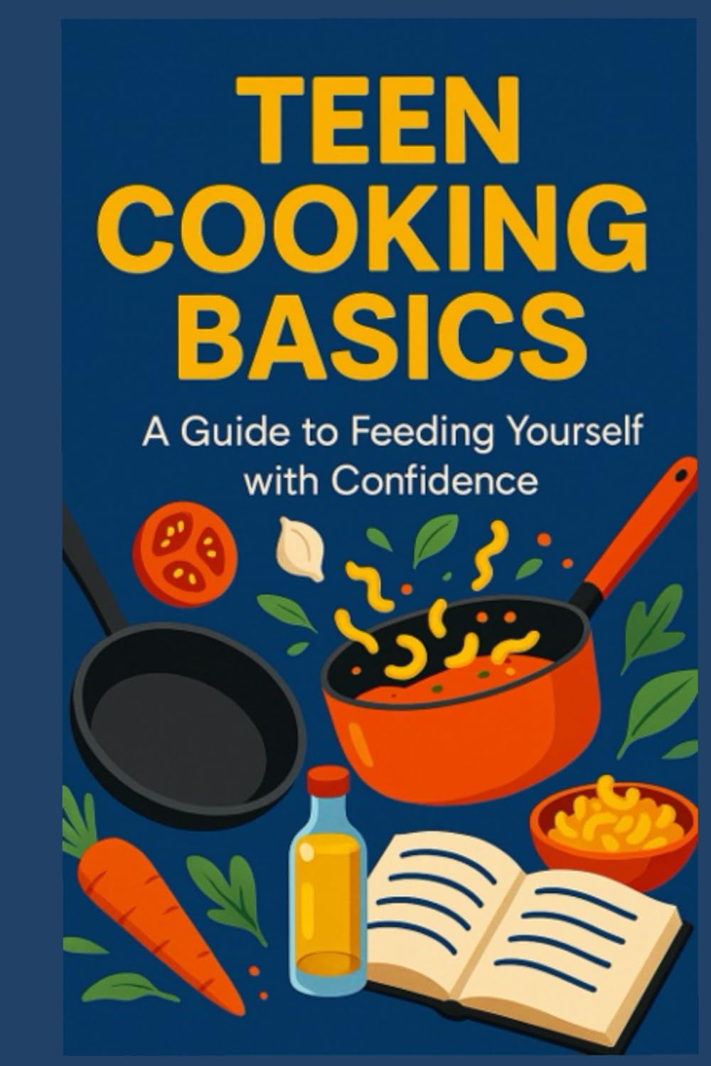 Teen Cooking Basics: A Guide to Feeding Yourself with Confidence (Teen Life Skills Level Up Series)