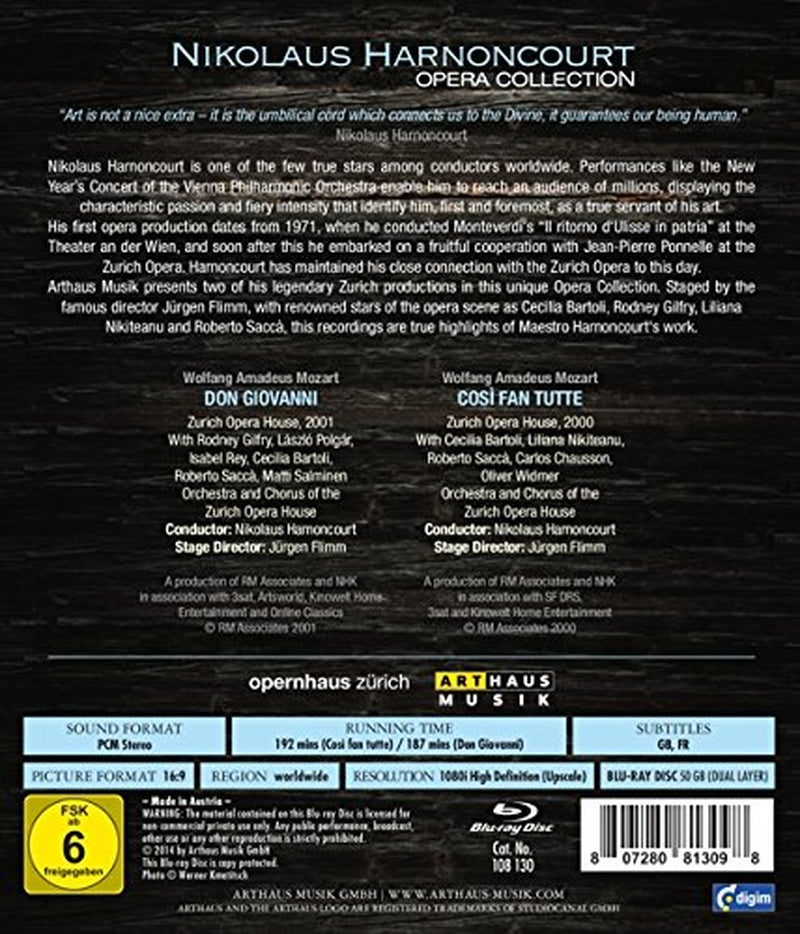 Nikolaus Harnoncourt Opera Collection: Don Giovanni & Cosi fan tutte