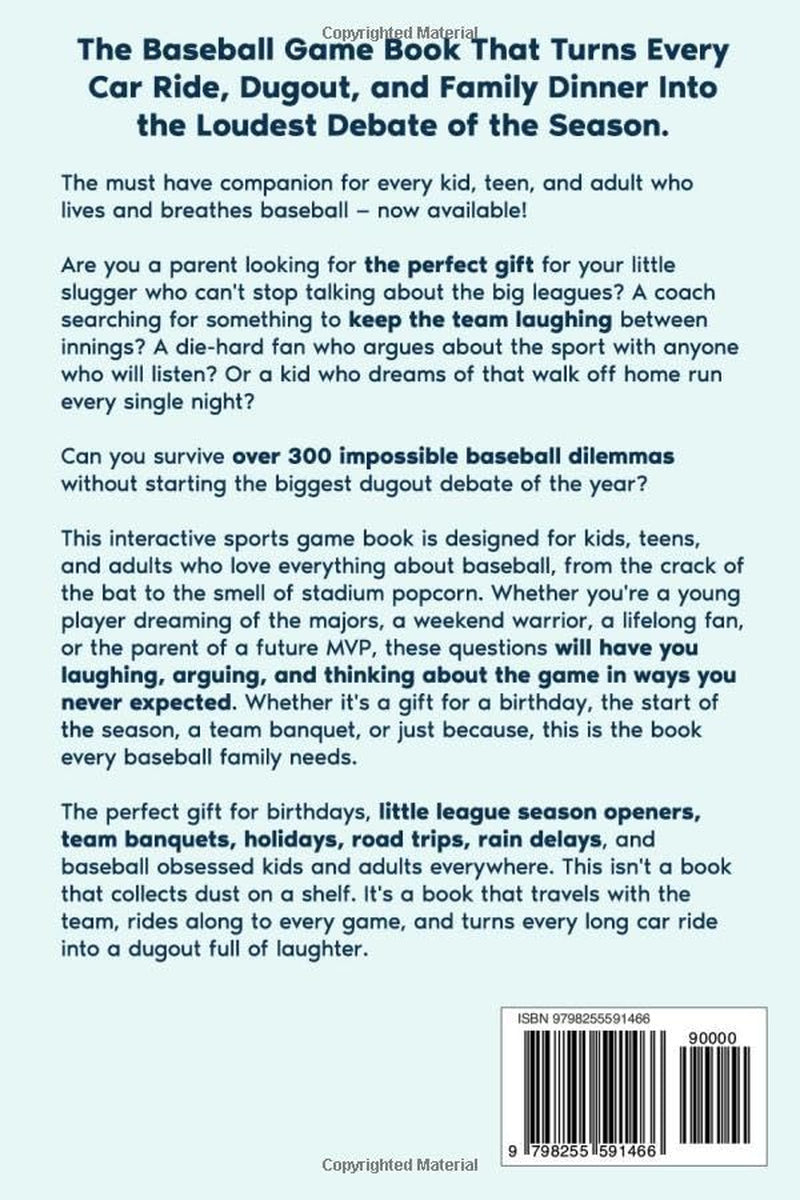 Baseball Would You Rather?: 300+ Baseball Questions & Hilarious Challenges for Kids, Teens & Adults | The Ultimate Sports Game Book | Perfect Gift for Young Players & Die-Hard Fans