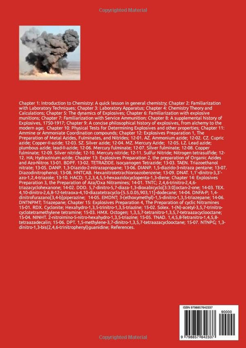 The Preparatory Manual of Explosives Fifth Edition: Properties, Chemistry, and Statistics Volume 1