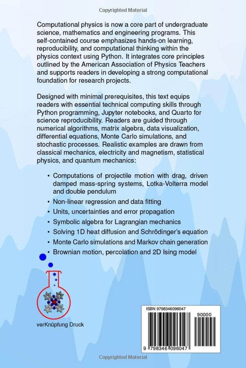 Introduction to Computational Physics: Algebra, Differential Equations and Simulations in Python
