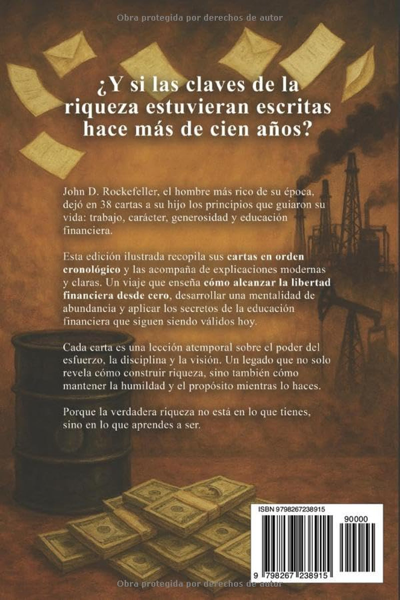 Las 38 Cartas de John D. Rockefeller a su Hijo: El libro con los mejores secretos de educación financiera para alcanzar la riqueza (Edición ilustrada) ... y Adultos Emprendedores)) (Spanish Edition)