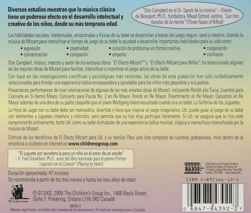 EFECTO MOZART: MUSICA PARA BEBES 3 / VARIOUS