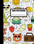 Graph Paper Notebook: 4x4 Quad Ruled Composition | Math, Science, Chemistry, Accounting | Color Doodles
