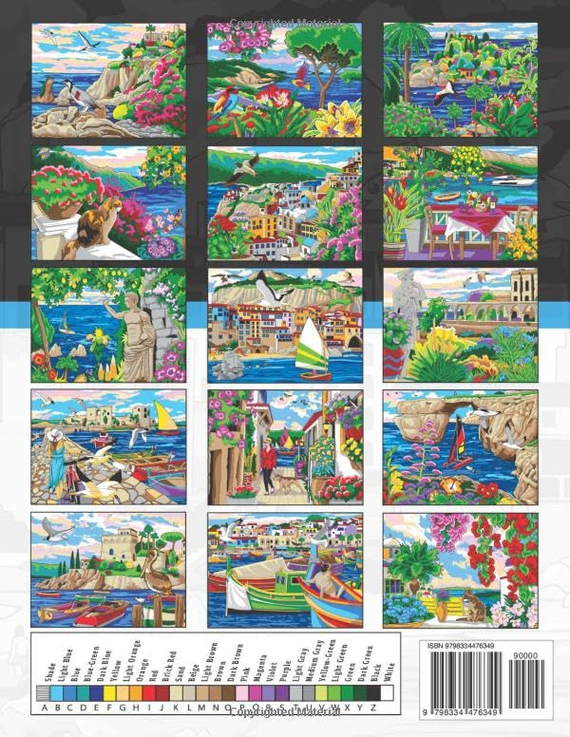 George Toufexis Mediterranean Memories: Colour By Letter (George Toufexis Color By Letter)