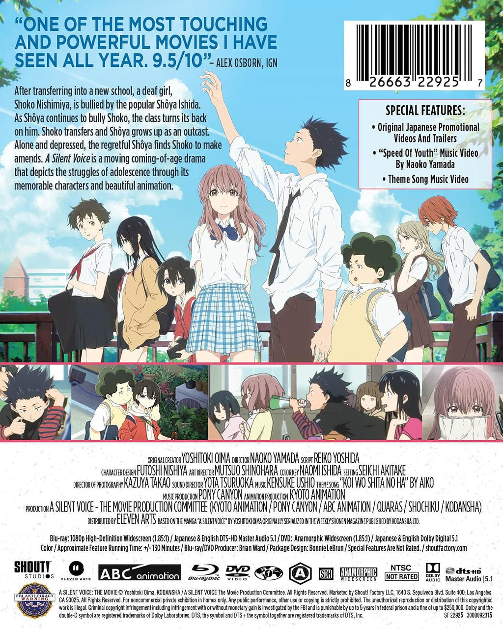 A Silent Voice: The Movie - Limited Edition Steelbook [Blu-ray + DVD]