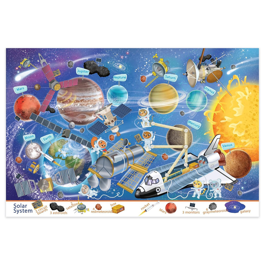 Seek & Find with Freddy and Ellie, 4 Book Set. Includes Dinosaurs, Outer Space, The Case of the Missing Mona Lisa, and The Secret of the Roman Colosseum
