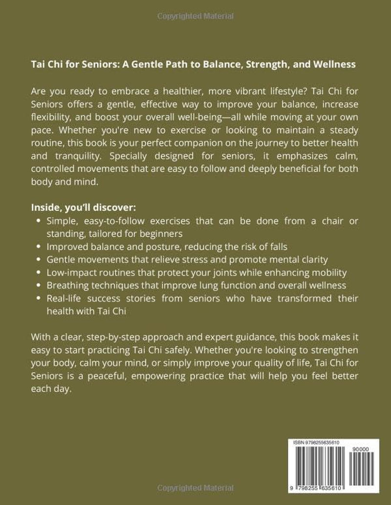 Tai Chi For Seniors Over 70: Simple Chair, Standing, and Walking Exercise to Improve Stability, Flexibility, and Everyday Confidence