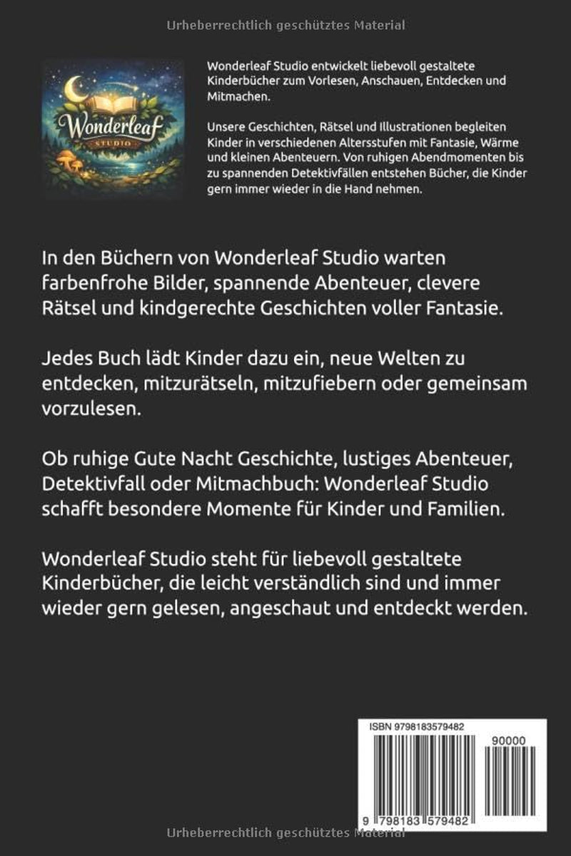 Detektiv Rätselbuch ab 8 Jahren: Die Spurenwald Detektive: 10 spannende Tierfälle zum Mitraten, Kombinieren und Spurenlesen für Kinder von 8 bis 12 Jahren (German Edition)