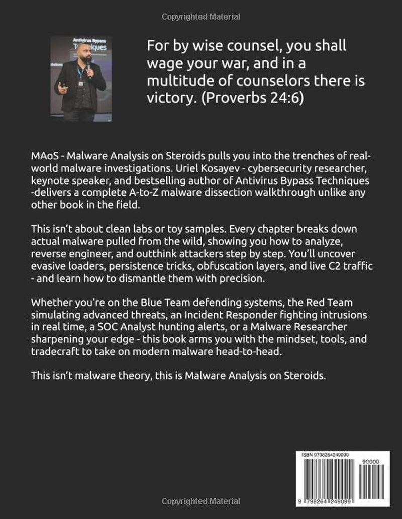 MAoS - Malware Analysis on Steroids: Fighting Malware to the Death - Real-World Threats and Reverse Engineering Tactics