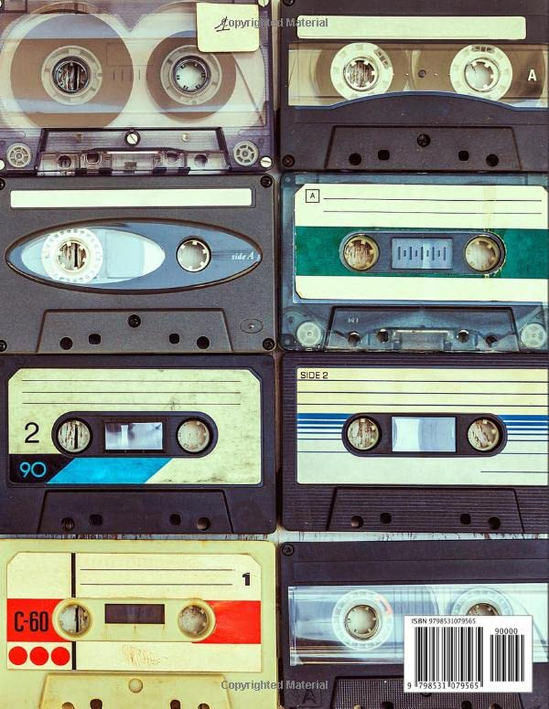 Cassette Tape Notebook: Retro Mix Tape Collection Journal