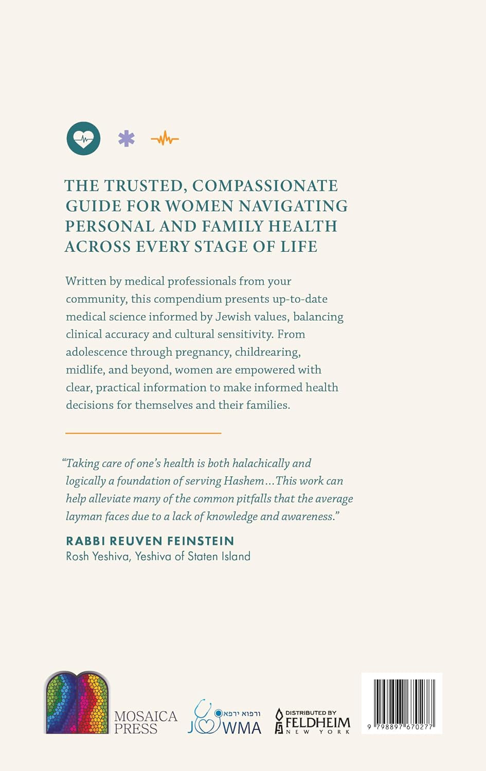 The Jewish Woman's Health Handbook: Navigating personal and family healthcare for all stages of life