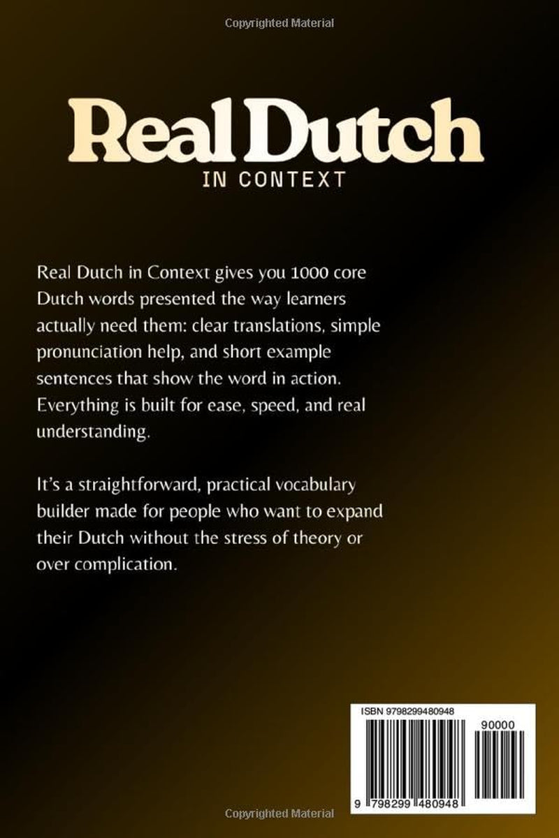 Real Dutch in Context – 1000 Words That Actually Matter