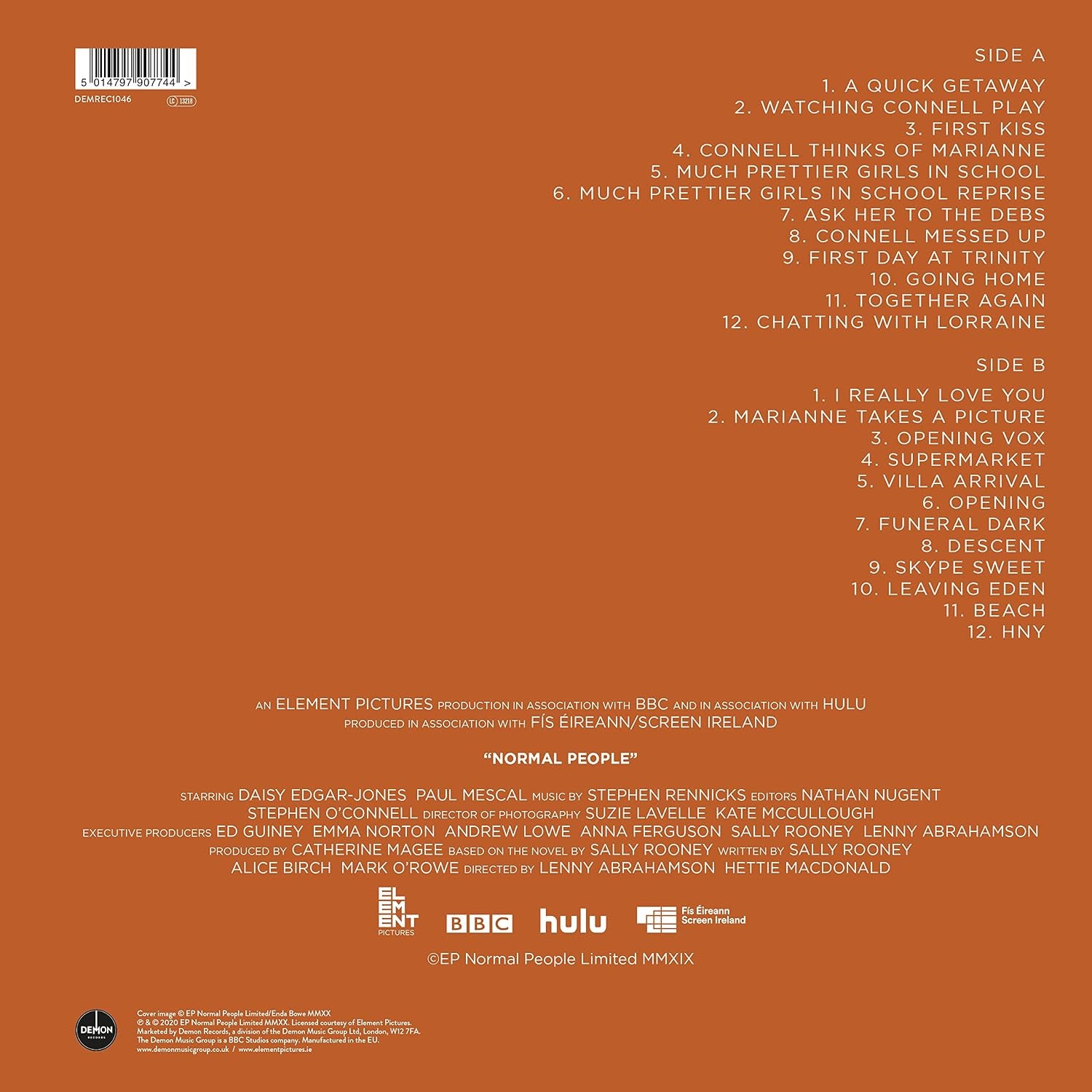 Normal People Original Soundtrack Black