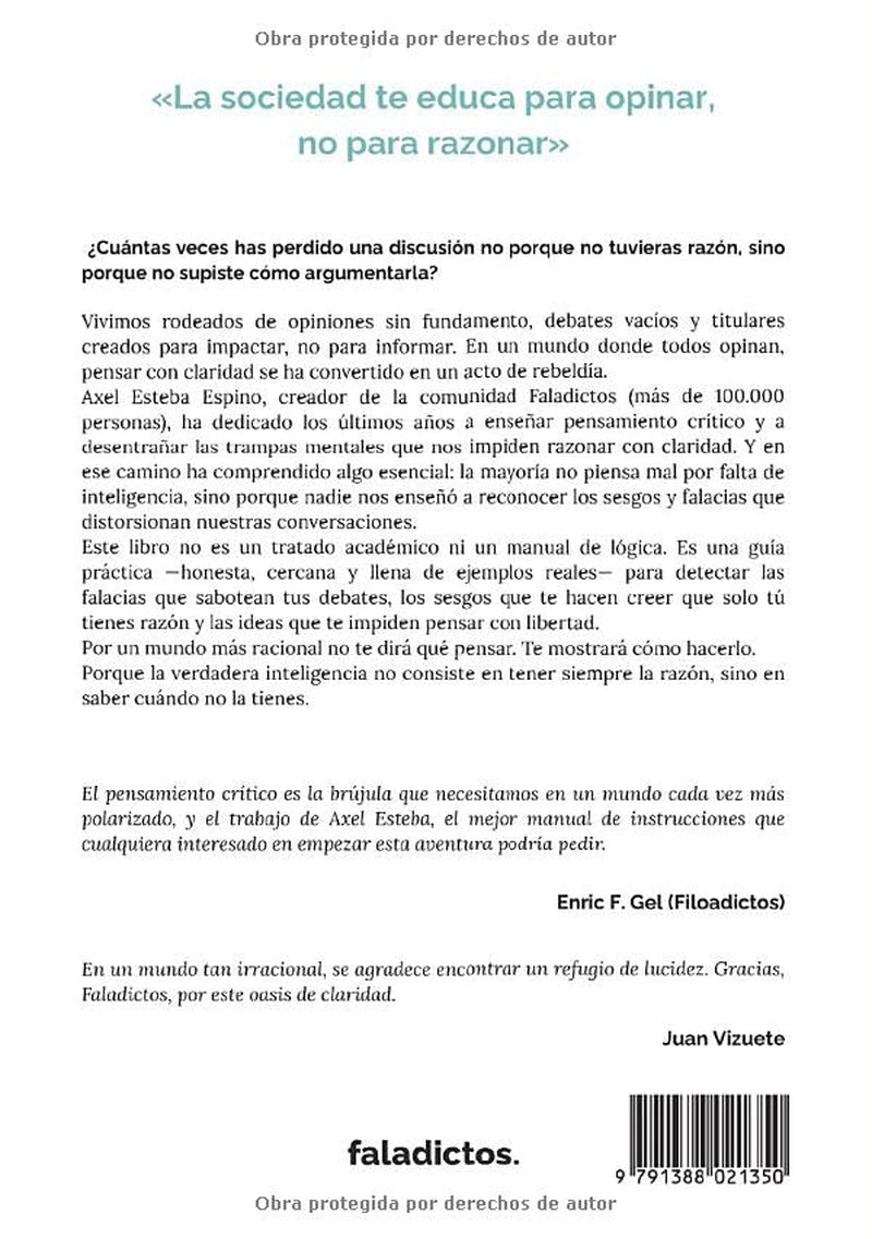 Por un mundo más racional: Una guía accesible para entrenar tu pensamiento crítico: el antídoto contra la manipulación y la desinformación diaria. (Spanish Edition)