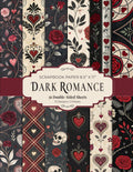 Dark Romance Scrapbook Paper 8.5” x 11”: Vintage Romantic Gothic Craft Paper Pad | 12 Designs | 36 Double-Sided Sheets for Scrapbooking, Journaling and Crafting