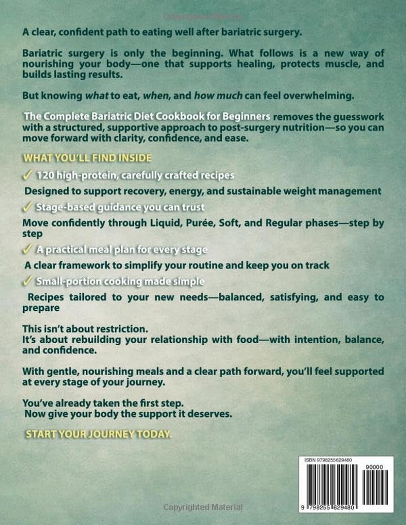 The Complete Bariatric Diet Cookbook for Beginners: High-Protein Recipes and Stage-Based Meal Plans for Gastric Sleeve and Bariatric Surgery Recovery (The Health Kitchen Series by Emma Brookfield)