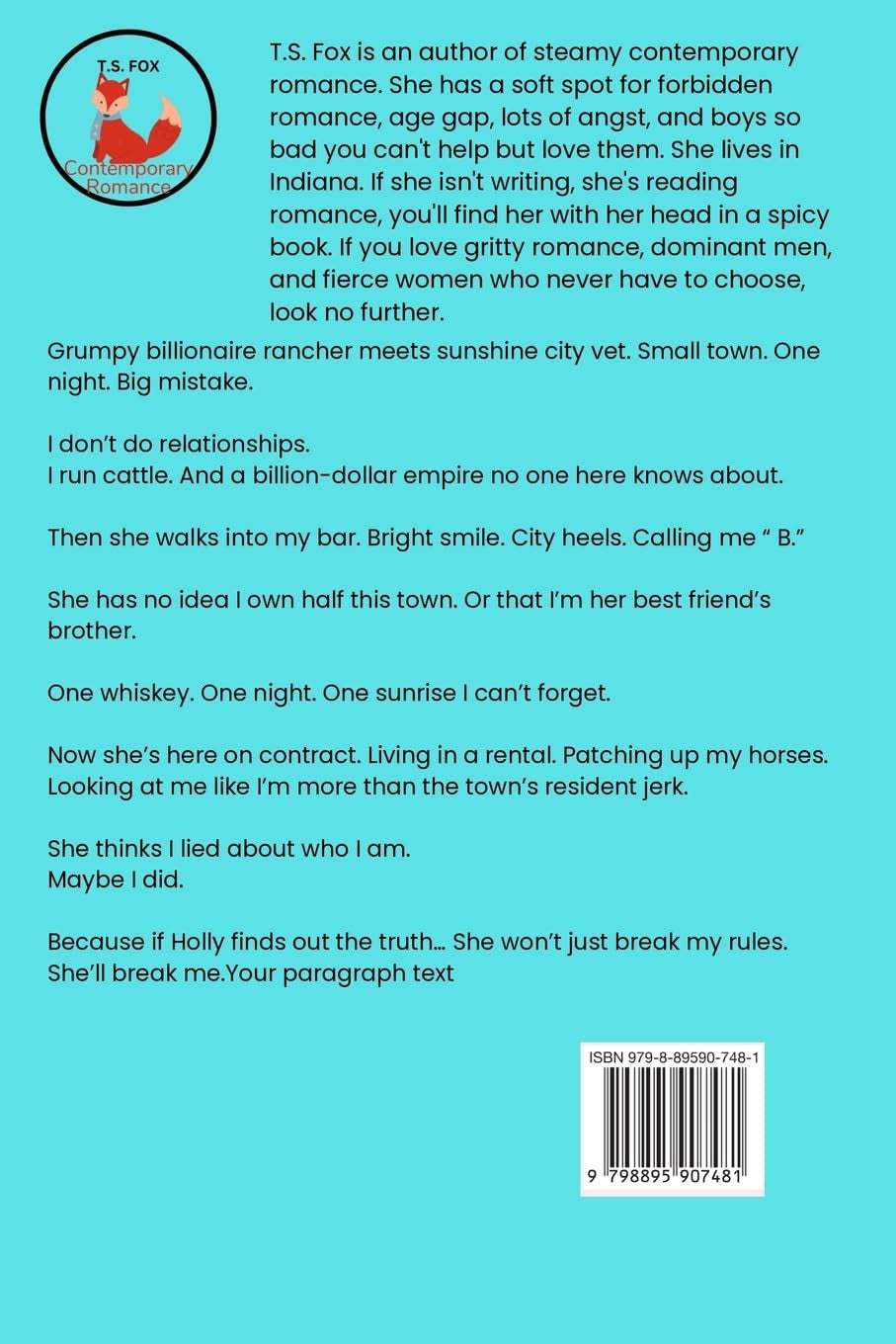 The Rancher and Veterinarian: Off-Limit Small Town Romance (Harper's Family)