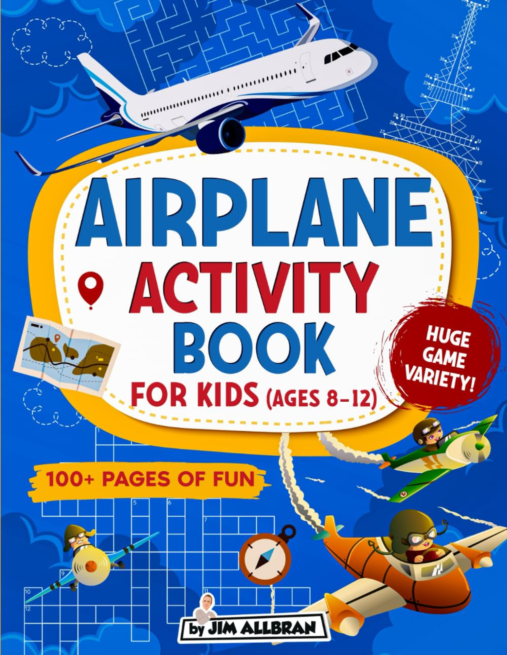 Airplane Activity Book for Kids Ages 8-12: Puzzles, Games & Travel Challenges for Kids Ages 8–12 | Screen-Free Airplane & Long Flight Activities