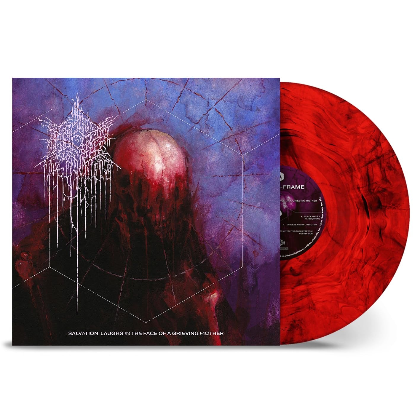 Salvation Laughs In The Face Of A Grieving Mother - Red & Black Marble