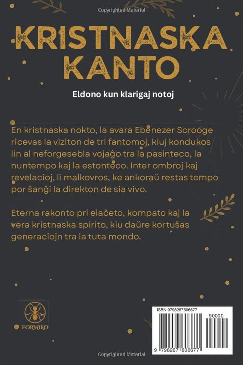 Kristnaska Kanto: Libro en Esperanto kun klarigaj notoj