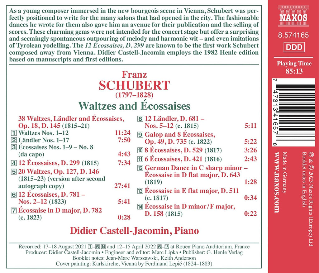 Waltzes Landler & Ecossaises - D.145 146 158