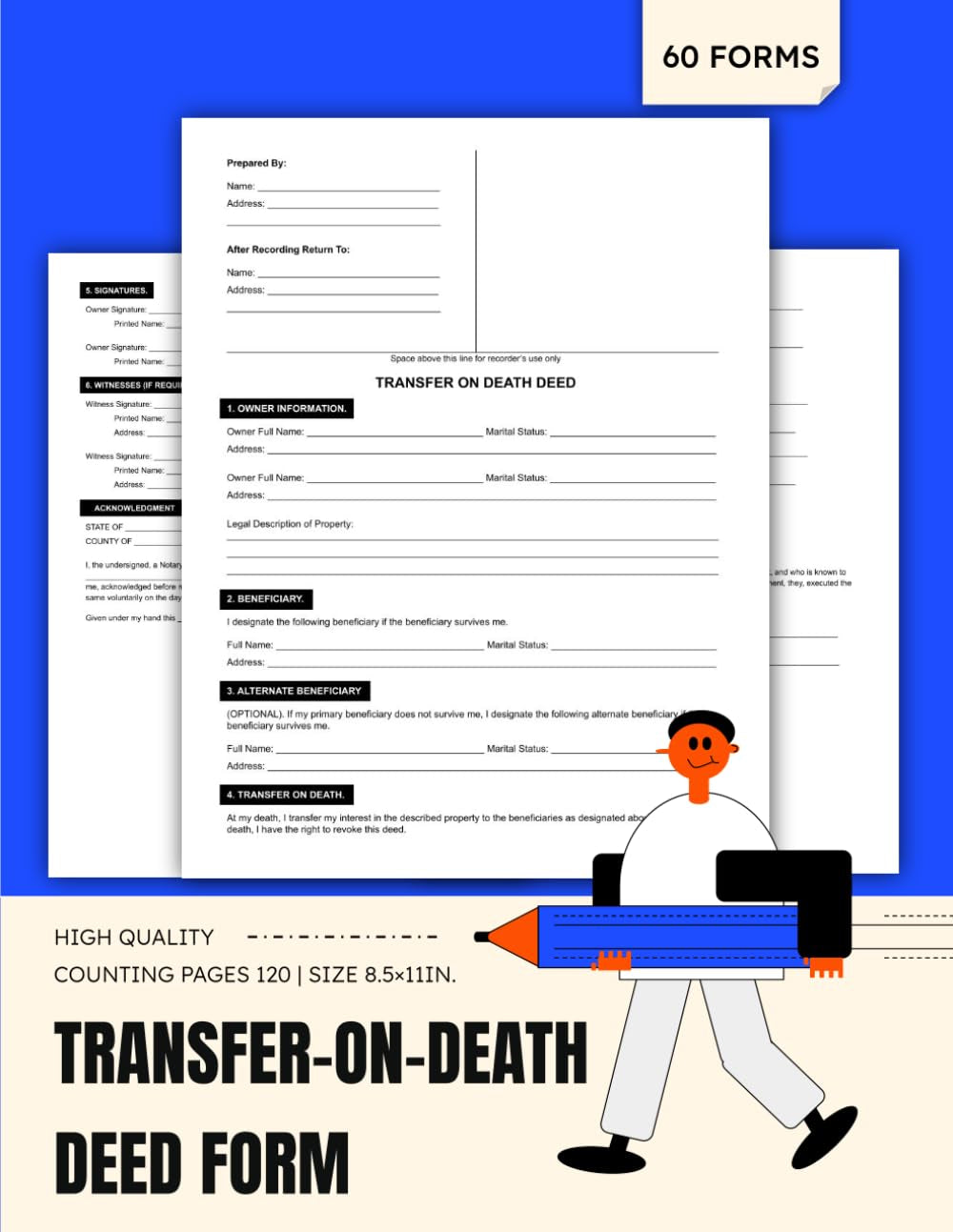 Transfer-on-Death Deed Form: TOD Document for Beneficiary Designation in Real Estate Transfer.