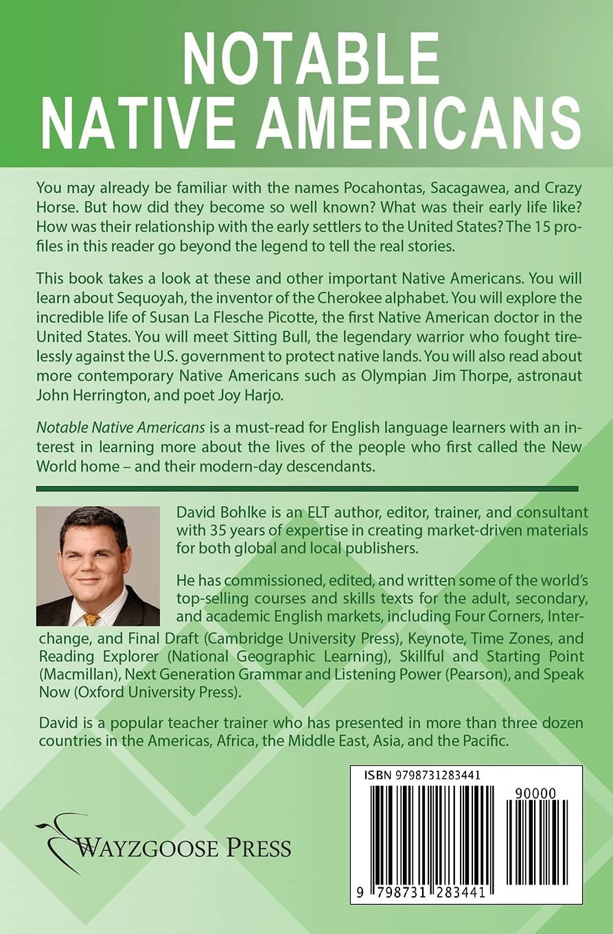 Notable Native Americans: (Big Ideas: Low Intermediate) (Wayzgoose Graded Readers: Low Intermediate)