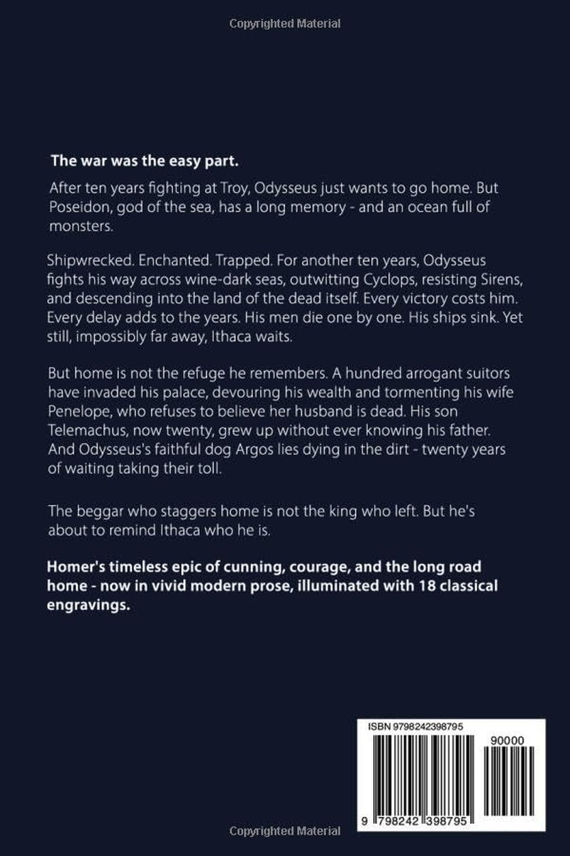 The Odyssey: Illustrated Edition: Translated into Modern English