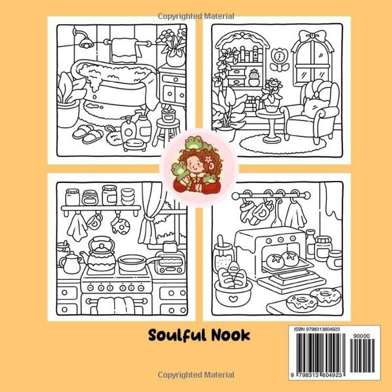 Dreamy Girl Hideway: A Cozy Coloring Book for Adults and Teens with Simple Designs and Charming Illustrations for Relaxation and Stress Relief