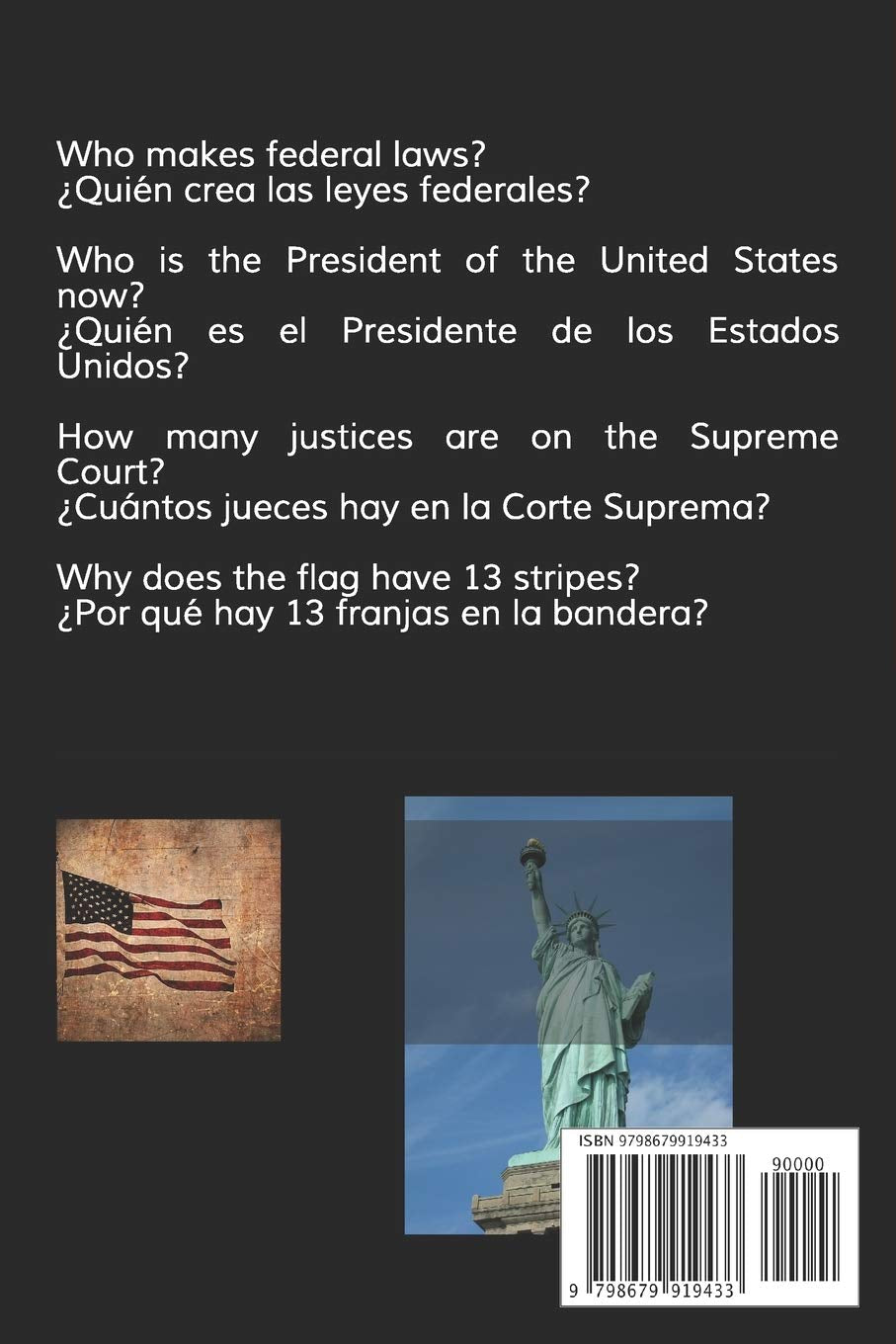 US Citizenship Test Study Guide and Workbook Spanish: Guía de estudio de ciudadanía de los Estados Unidos