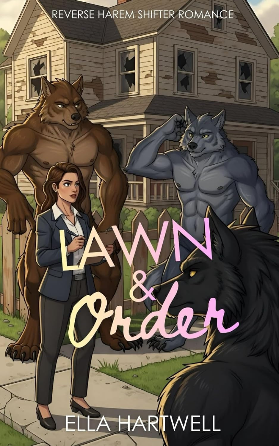 Lawn & Order: Reverse Harem Shifter Romance (Pack Up and Love Me)