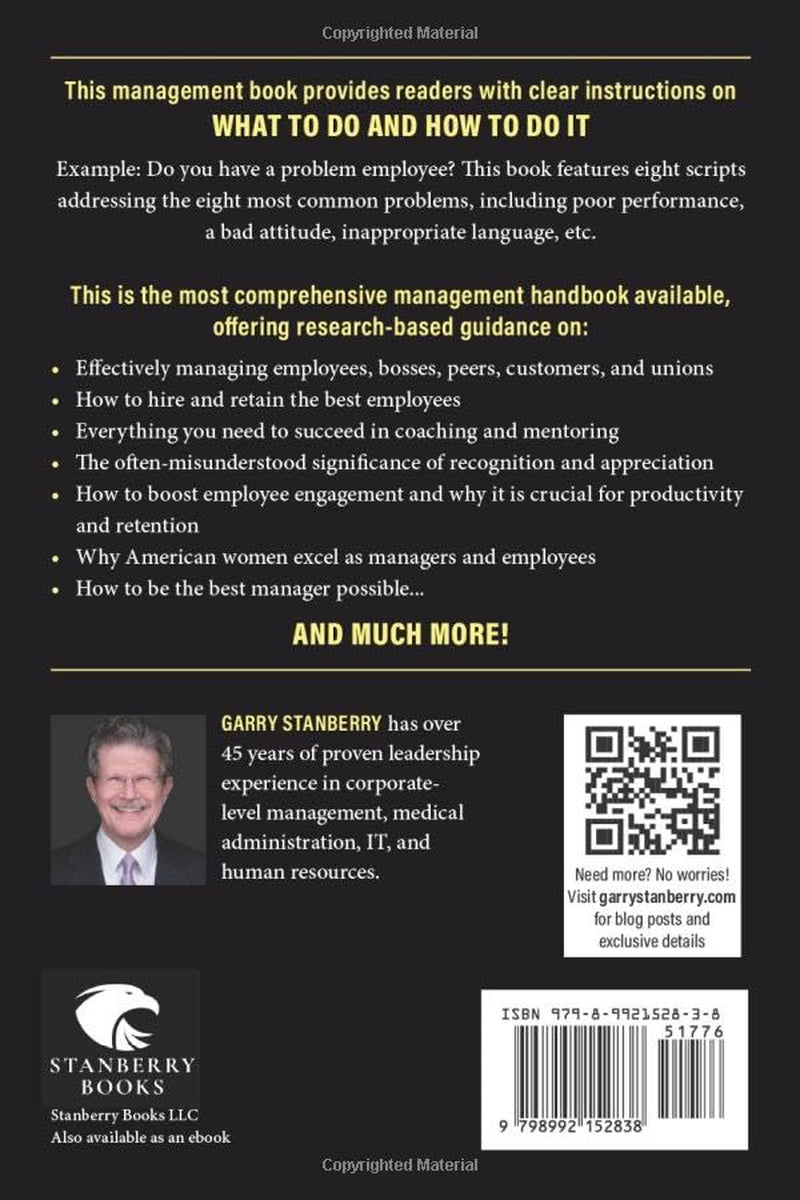 The No-Nonsense Manager's Playbook: A Guide for Leaders Who Need Answers Now! BLUE AMERICA EDITION