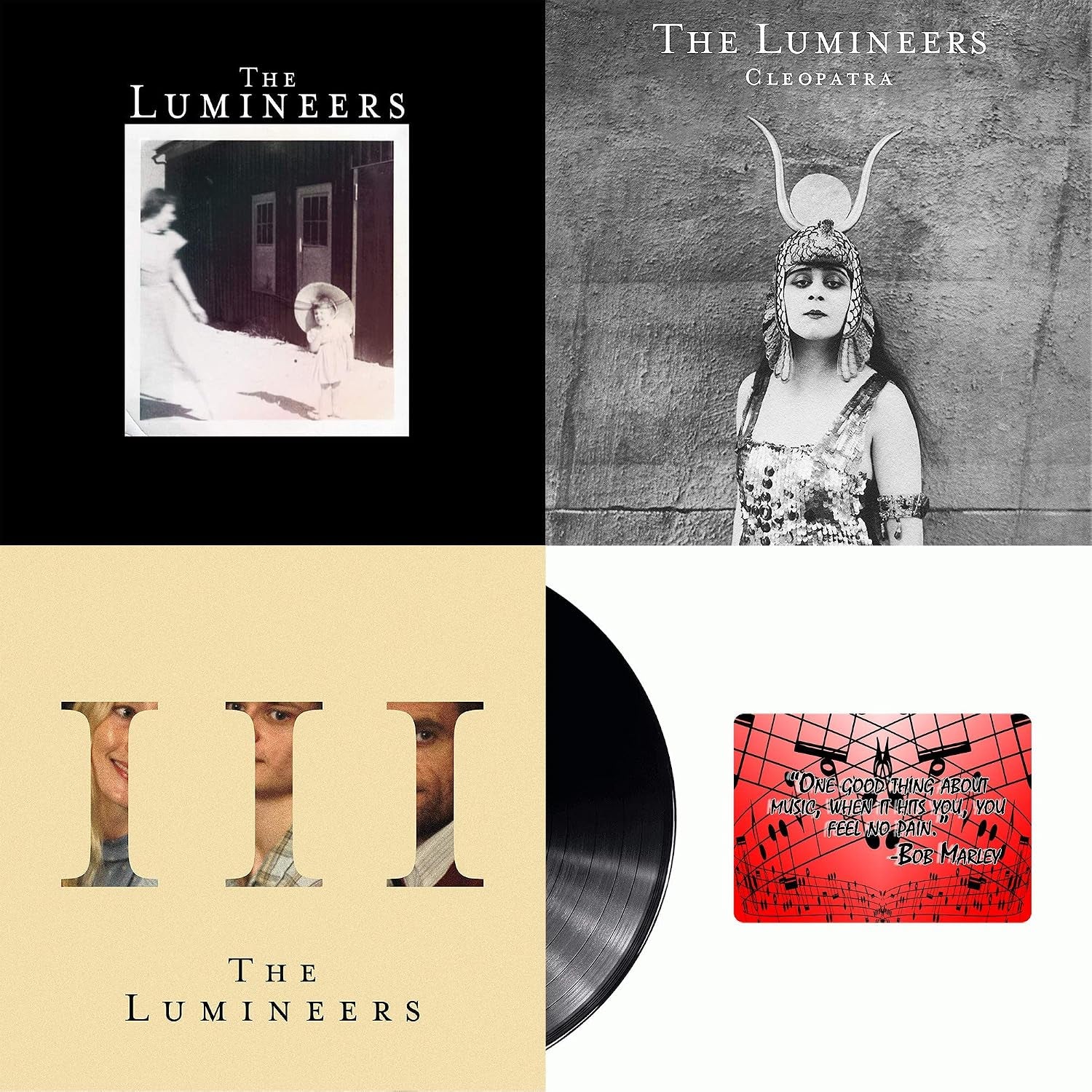 The Lumineers: Studio Album Discography Self-Titled / Cleopatra / III Art Card