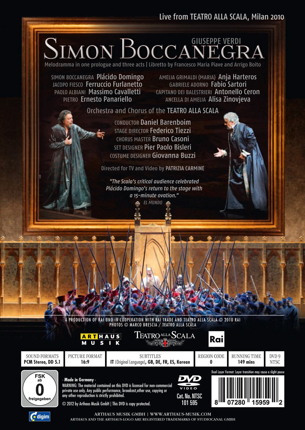 Orchestra and Chorus of the Teatro Alla Scala - Simon Boccanegra