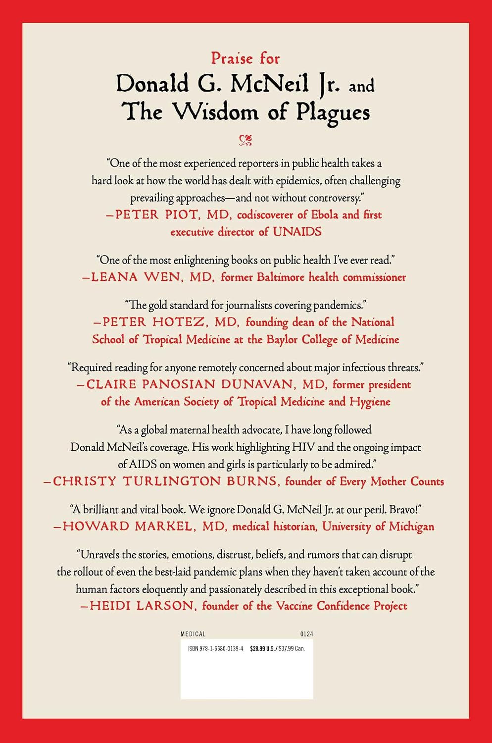 The Wisdom of Plagues: Lessons from 25 Years of Covering Pandemics