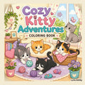 Cozy Kitty Adventures Coloring Book
