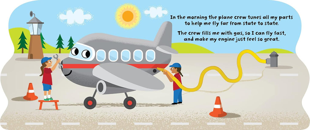 Little Hippo Books Amazing Airplane - Touch and Feel Board Book - Sensory Board Book (Touch & Feel Sensory Board Books for Baby & Toddler Time)