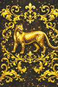 365-Day Journal - A Year of Thoughts: Black and Gold Leopard - Baroque-Style Pattern Cover Design | Lined Pages for Daily Notes and Reflections — With ... Gift for Someone Who Has Everything
