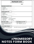 Promissory Note Form Book : Loan & Debt Agreement Templates for Personal & Business Use | 60 Fillable Forms
