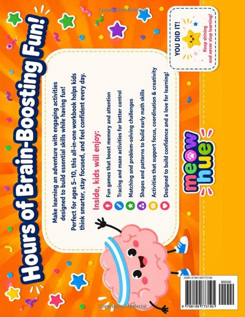 The Ultimate Neurotrainer Workbook for Kids: 6 Books in 1, 60+ Fun Brain Games to Boost Focus, Attention, Coordination, Memory, Thinking and Creativity, Ages 5 to 10
